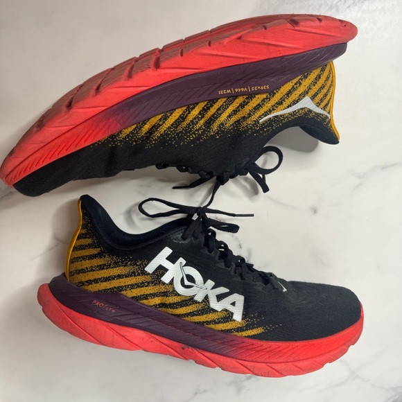 Hoka One One Sneakers Men\'s 12 D Black Mach 5 Running Shoes main image 8